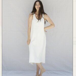 Rachel Craven EUC Size Medium/Large Textiles Tank Dress in White
